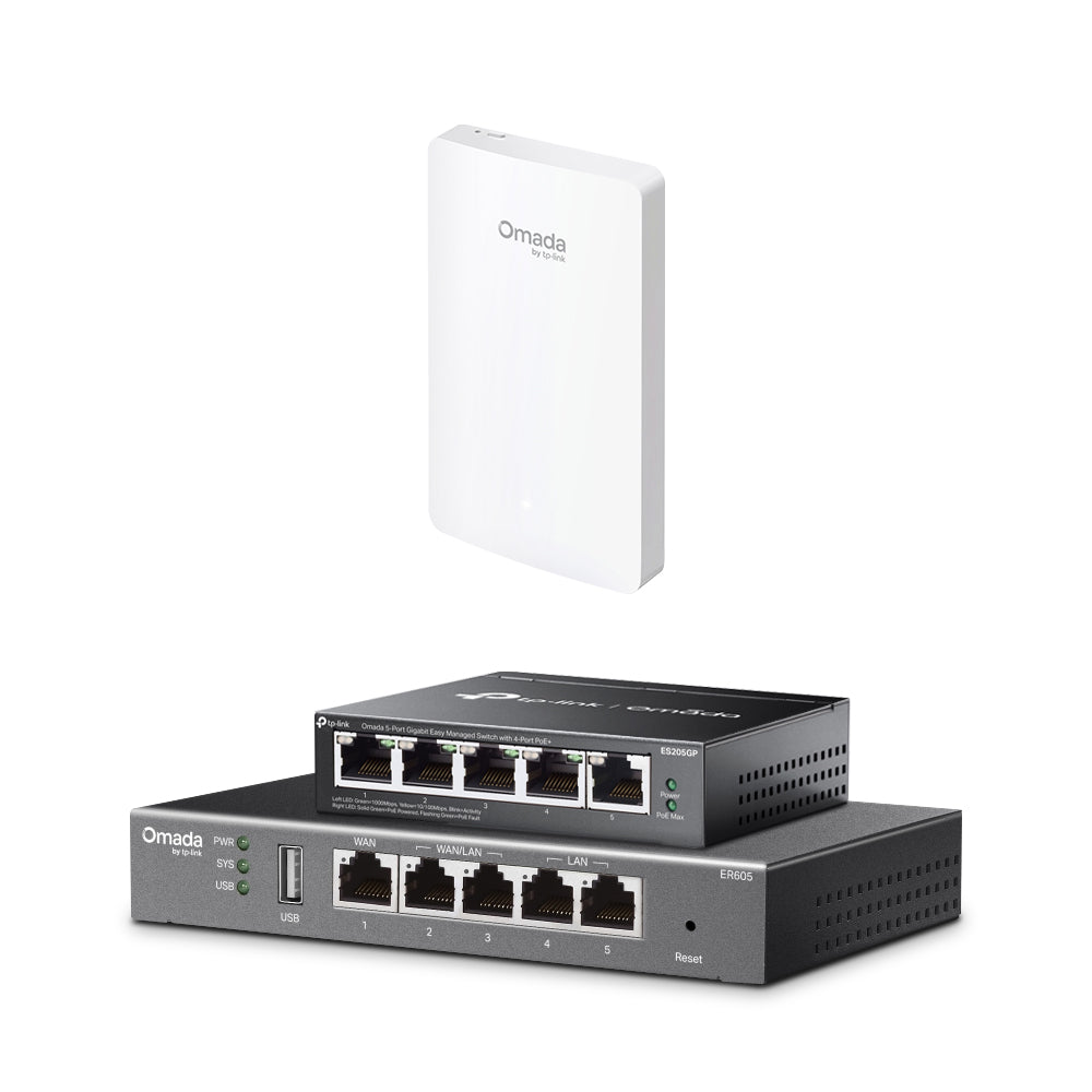 Omada Wi-Fi 6 Wall AP Package
