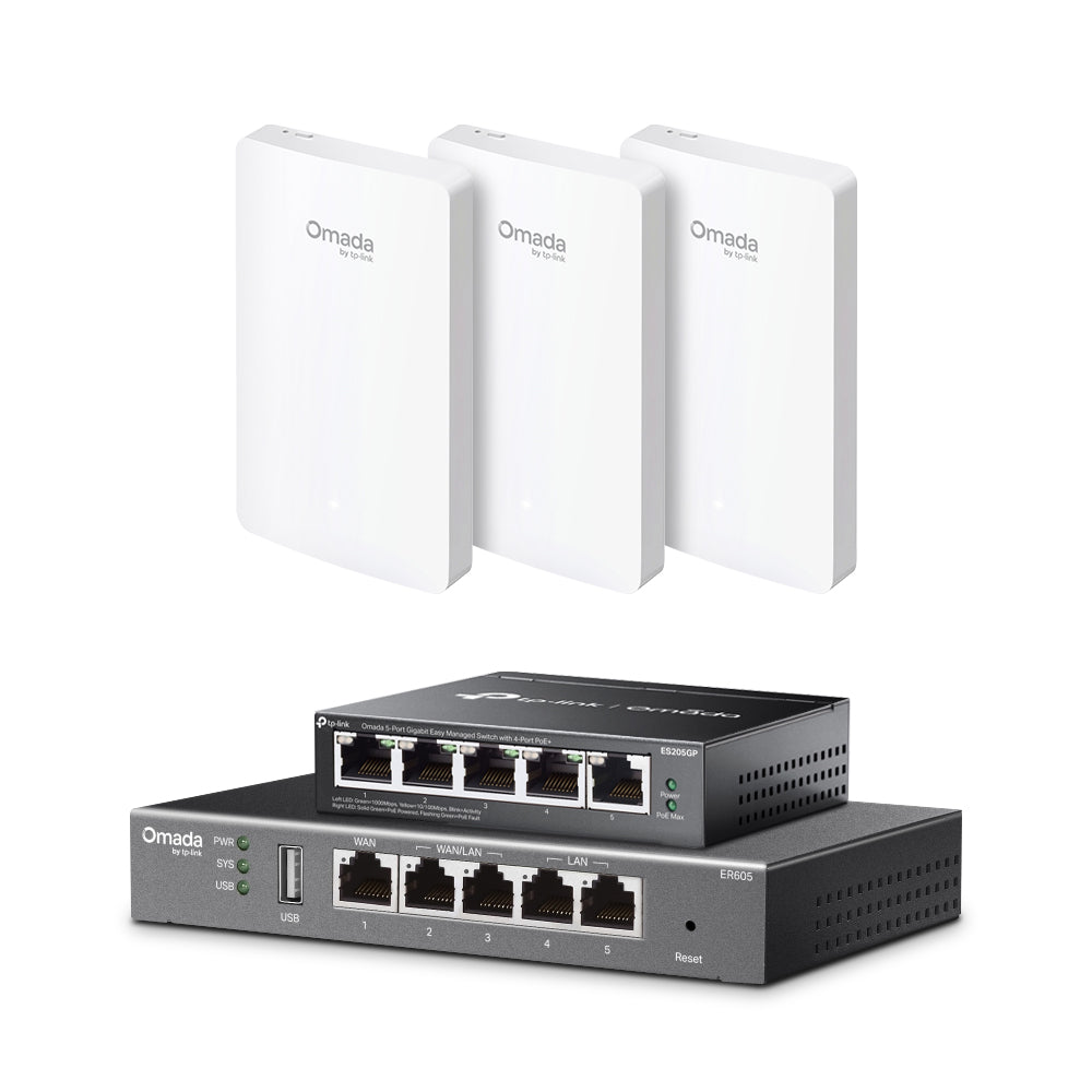 Omada Wi-Fi 6 Wall AP Package