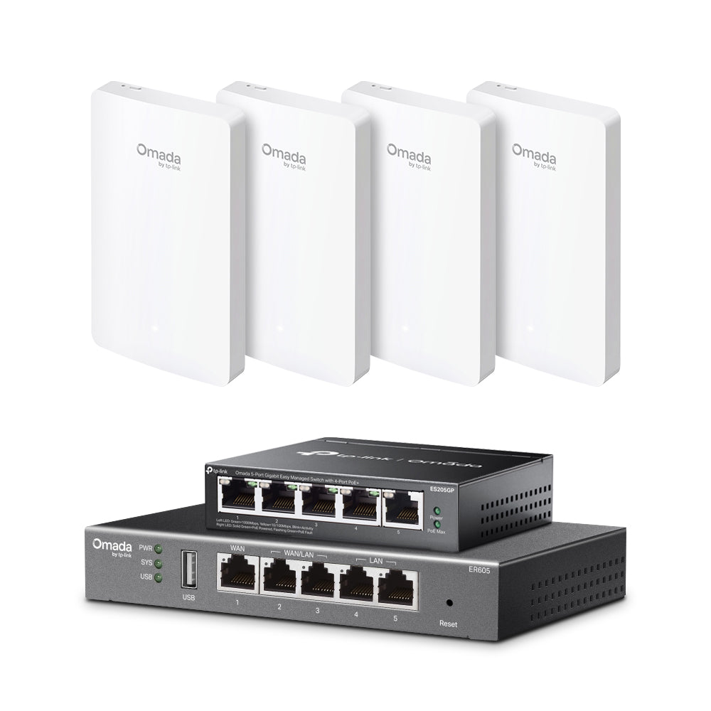 Omada Wi-Fi 6 Wall AP Package